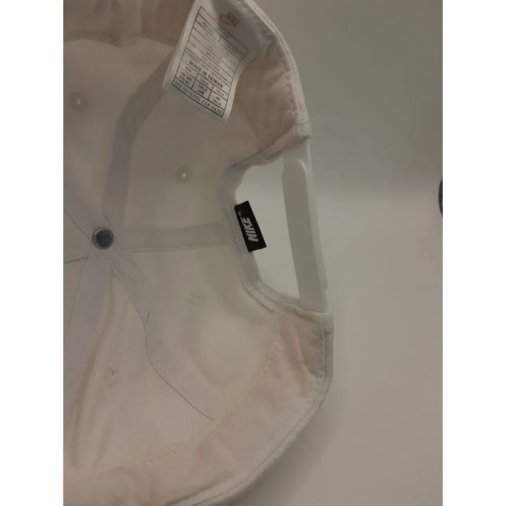 Nike Tennis Snapback White & Blue Hat 90s Preppy Sport